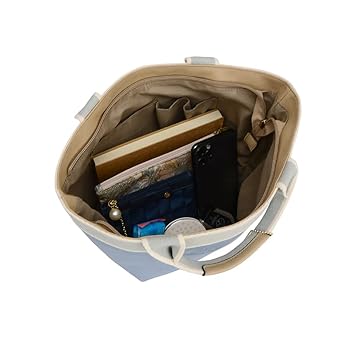 Amazon | [Avancer] レディースサークル型押し帆布手提げバッグ